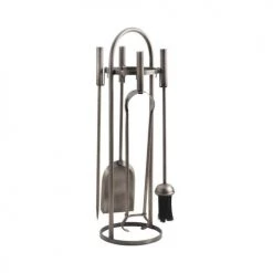 Grenier Alpin Accessoires De Cheminée Valet De Cheminée Fer Forgé Avec 4 Accessoires -Accessoires de cheminée Soldes valet de cheminee fer forge avec 4 accessoires 3