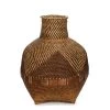 Bazar Bizar Paniers Et Corbeilles Vase En Rotin Brun Et Naturel H50 -Accessoires de cheminée Soldes vase en rotin brun et naturel h50