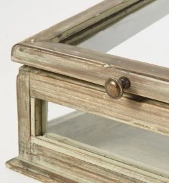 Maisons Du Monde Boîtes Vitrine En Sapin Et Verre -Accessoires de cheminée Soldes vitrine en sapin et verre 1000 0 22 189975 4